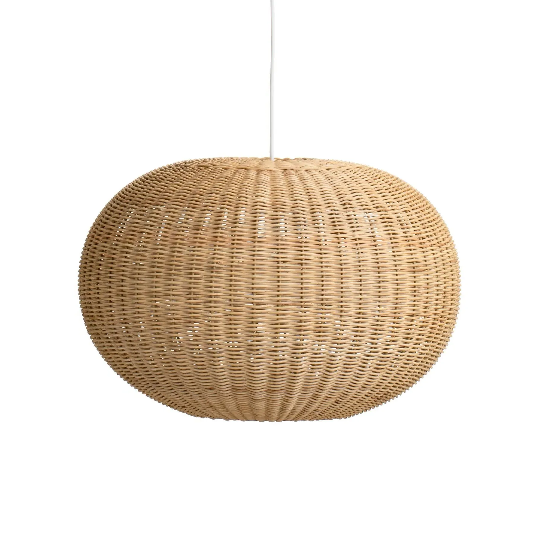 Medium Pendant Lampshade - Natural, Rattan