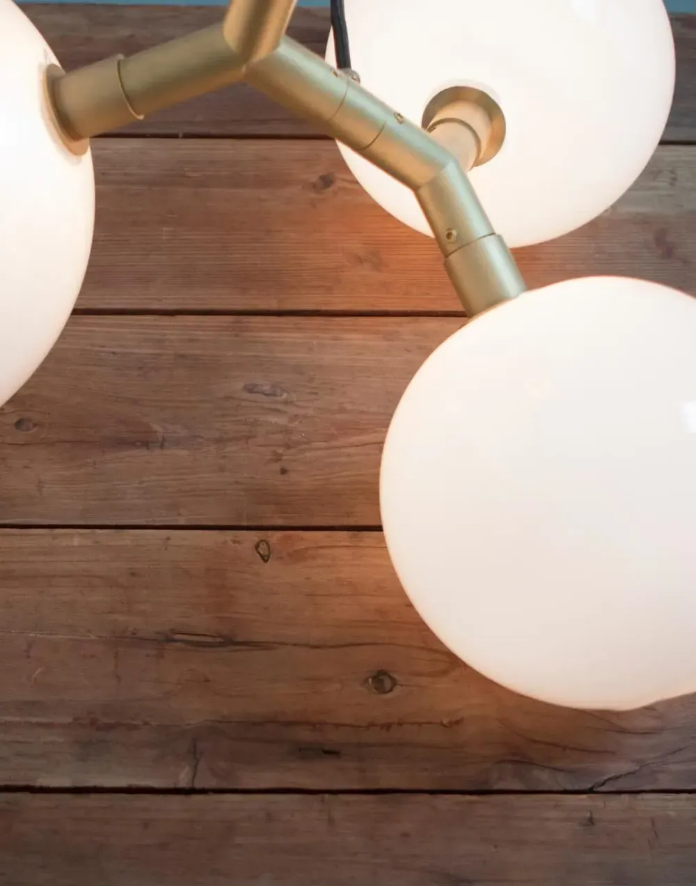 4-Sphere Table Lamp - Dark Oxidized, Glass