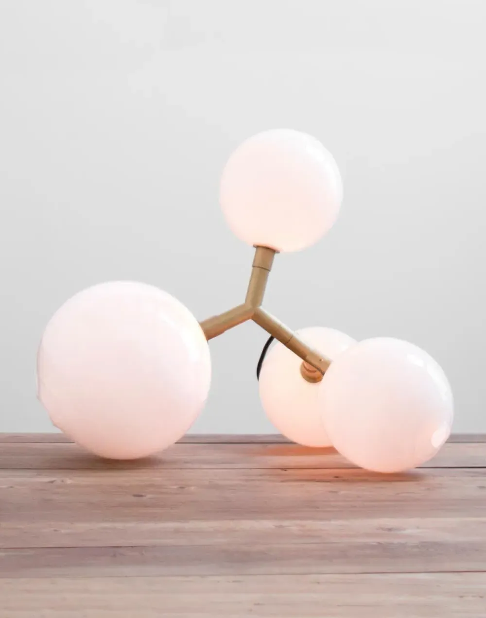 4-Sphere Table Lamp - Dark Oxidized, Glass