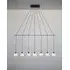 Drape Linear Chandelier - Smoke, Dark Oxidized