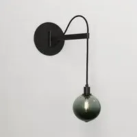 Drape Wall Light - Brushed Brass, Olivin Glass