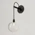 Drape Wall Light - Dark Oxidized, Olivin Glass
