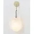 Hold 18 Wall Light - Brushed Brass, Opaque White Glass