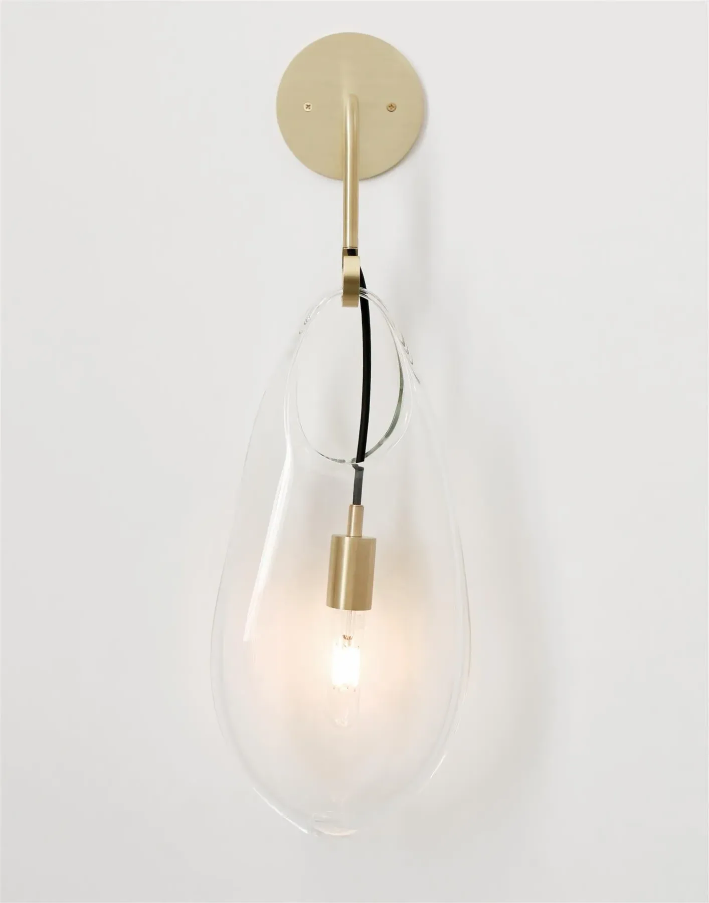 Hold 18 Wall Light - Dark Oxidized, Glass