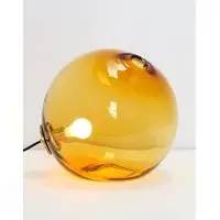 Large Float Light - Amber, Oxidized Brass