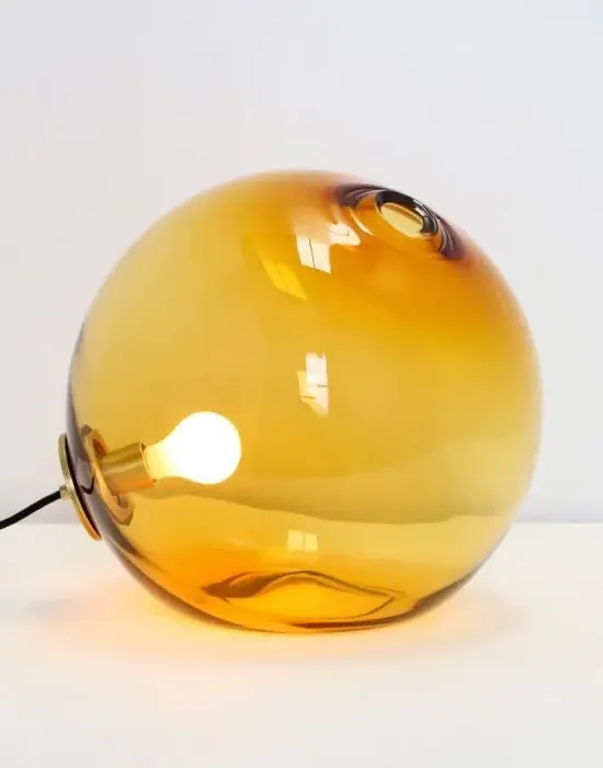 Small Float Light - Brushed Brass, Glass