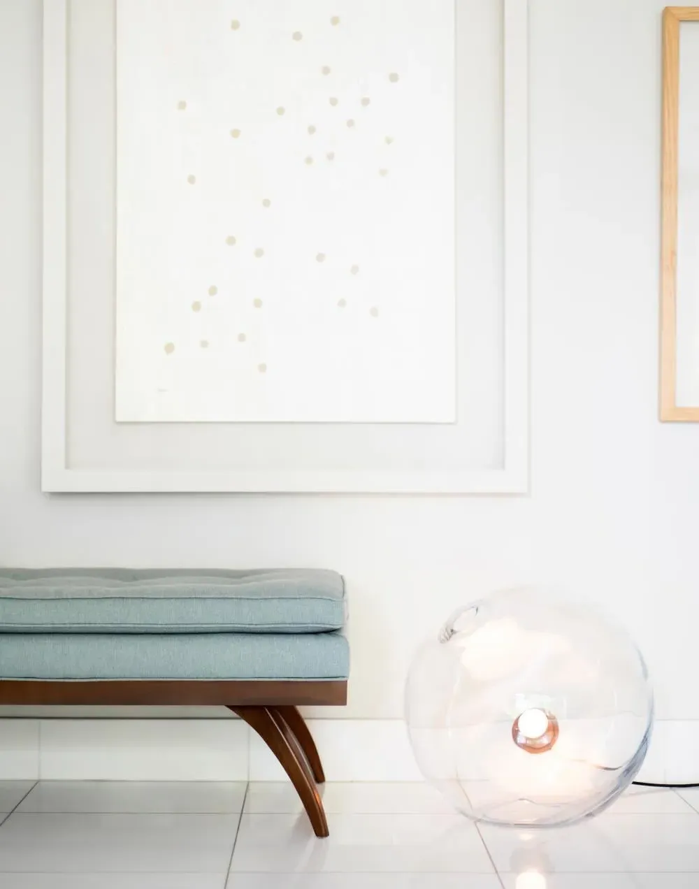 Small Float Light - Dark Oxidized, Glass