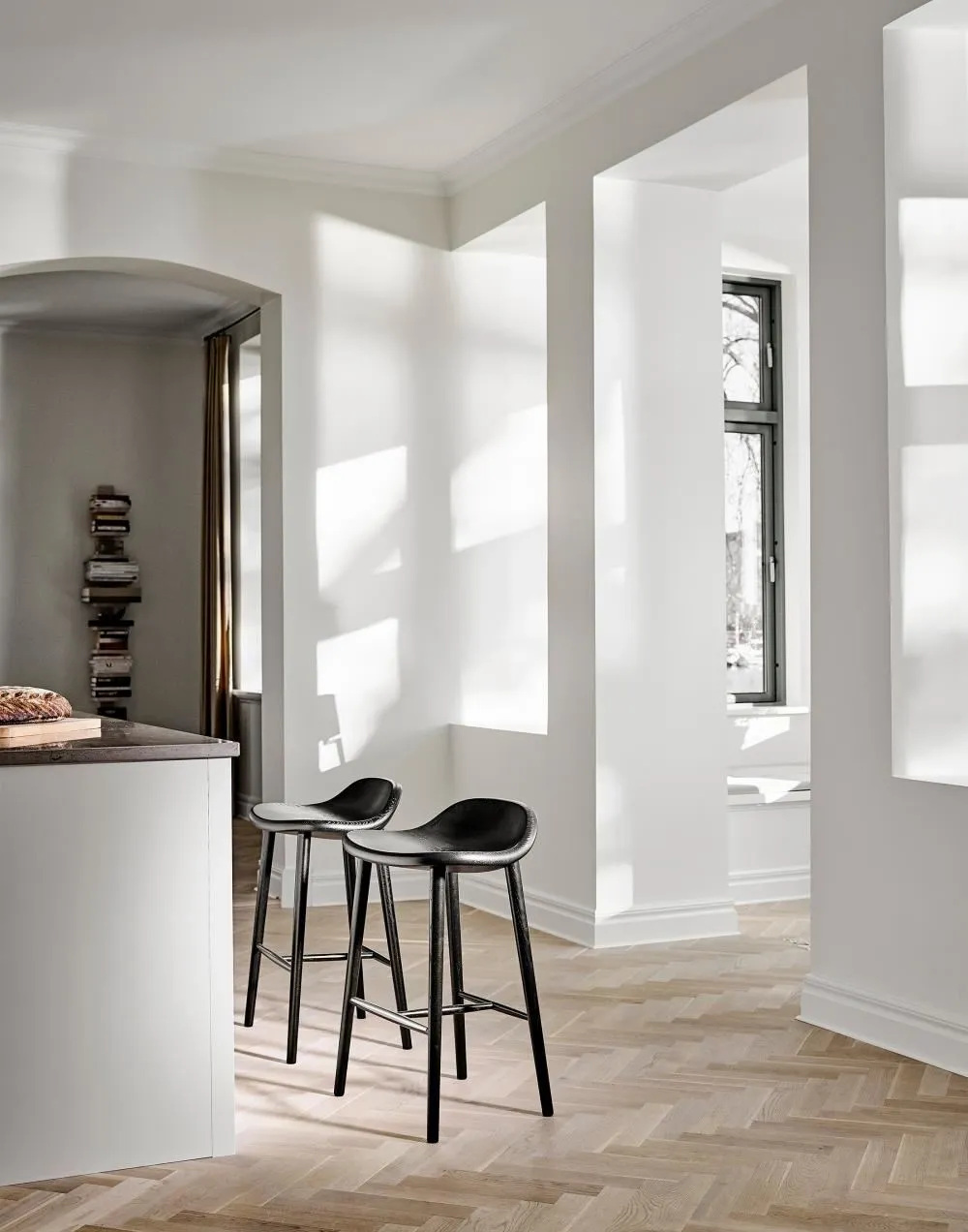 Counter Height Bar Stool - Oak, Solid Wood