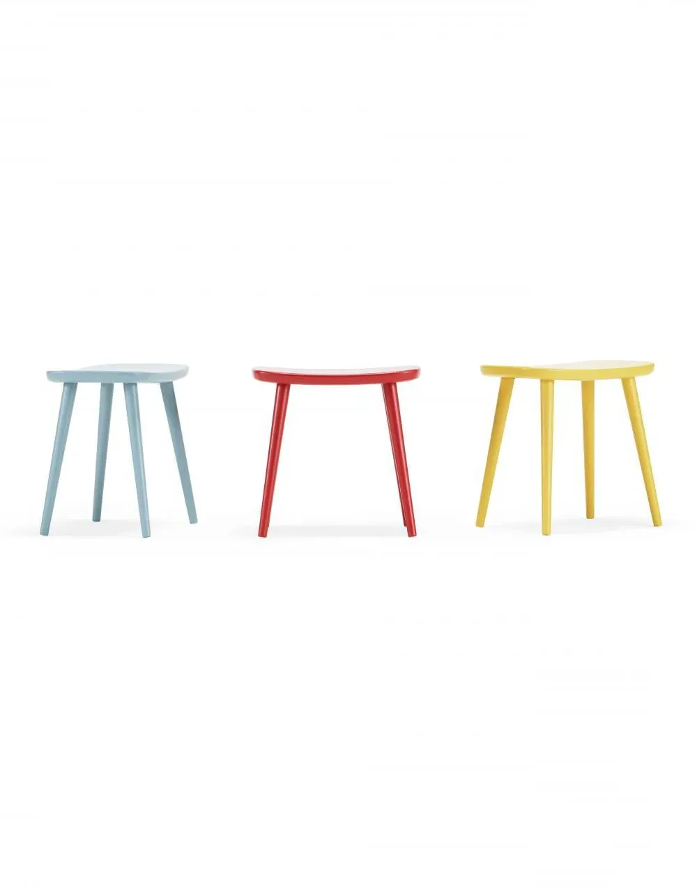 Palle Stool - Forest Lake Blue Green, Birch