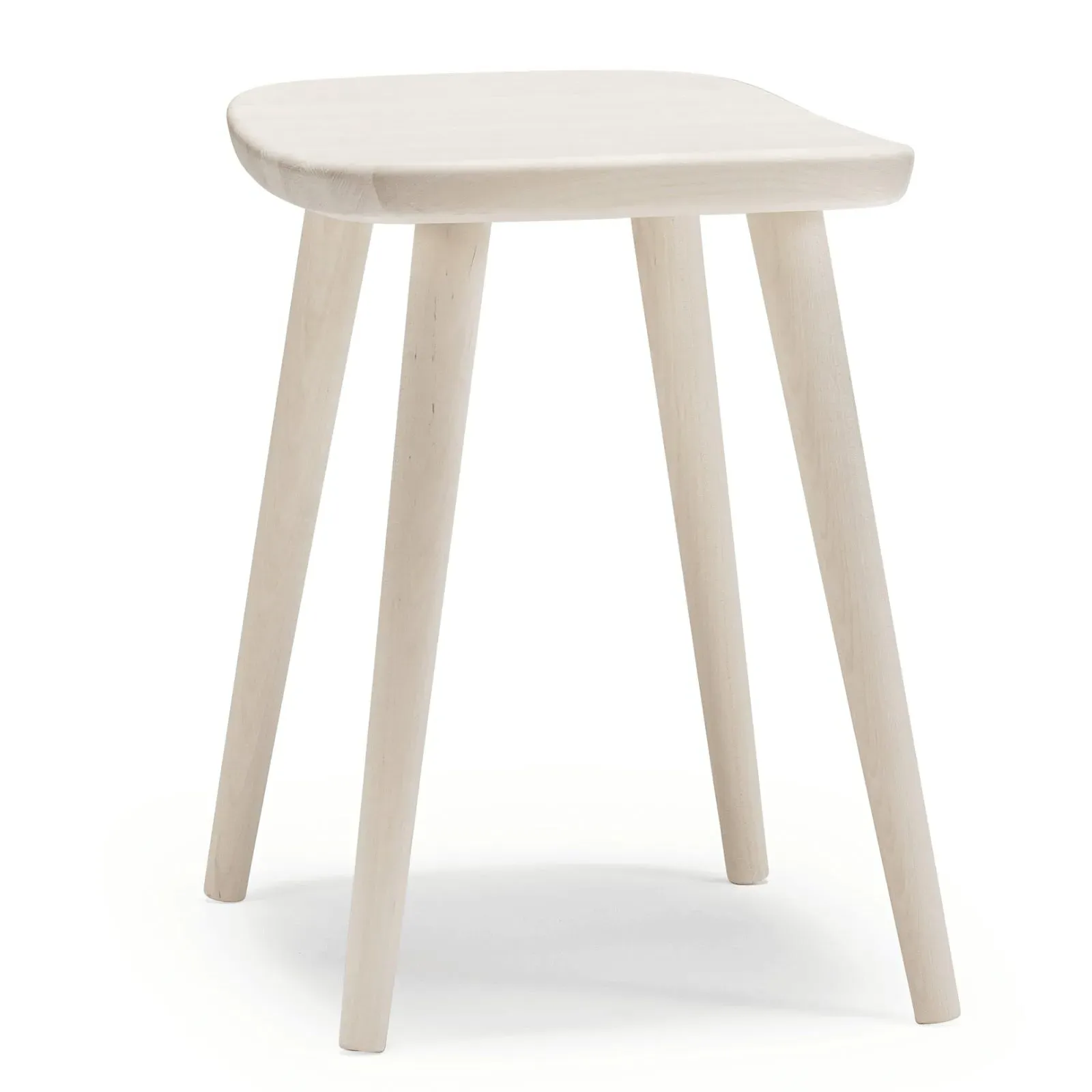Palle Stool - White, Birch