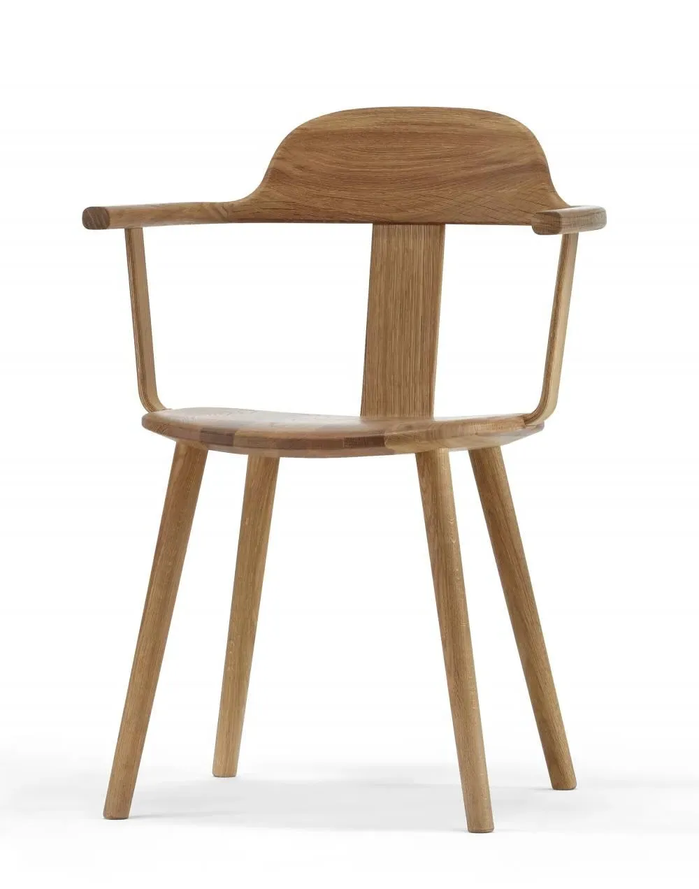 Windsor Armchair - White, Oak image