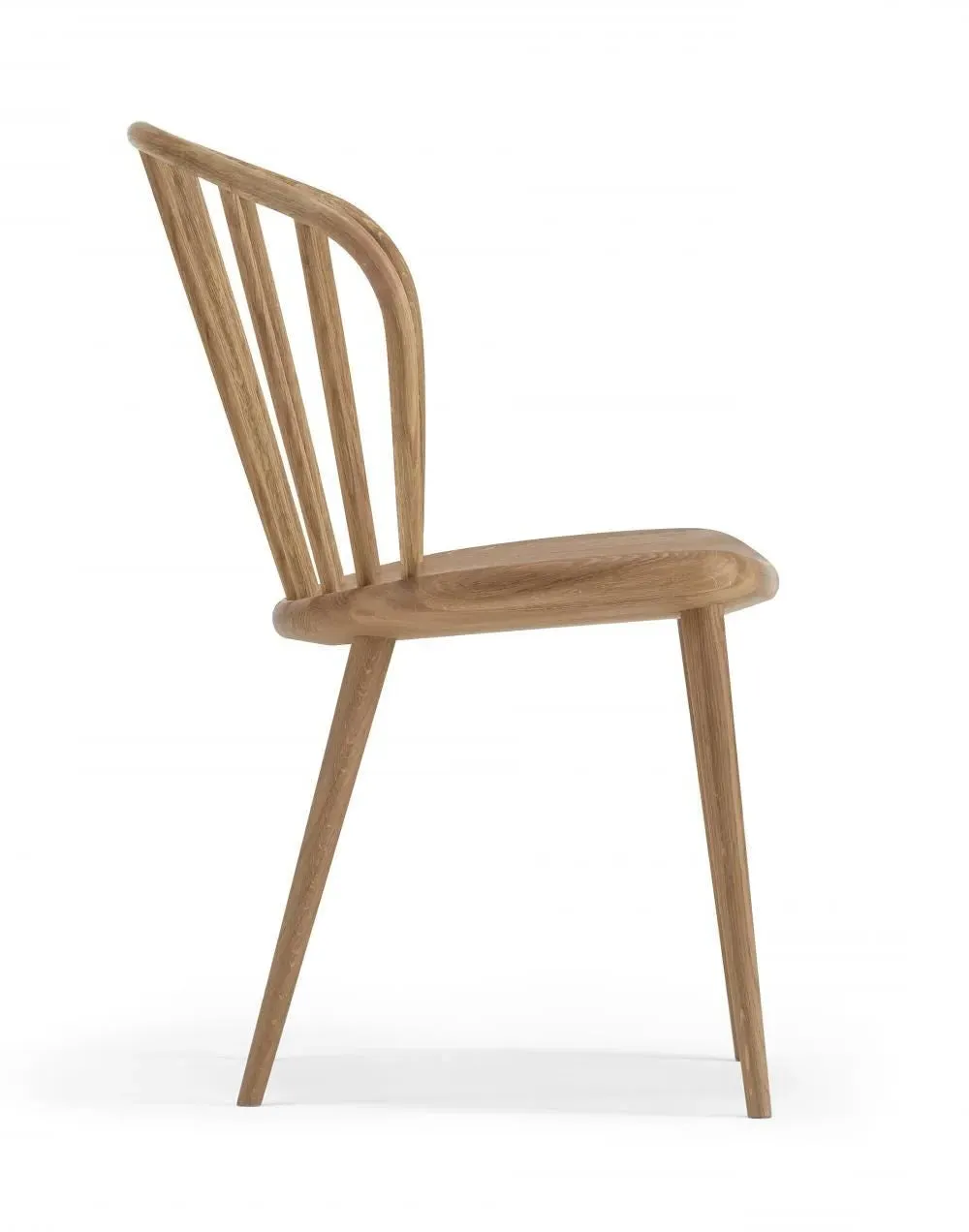 Windsor-Style Dining Chair - Oak, Solid Wood