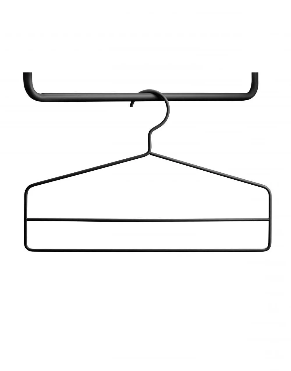 4-Pack Coat Hangers for Shelving - White, Wire