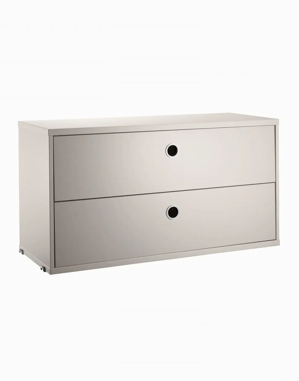 78cm Chest of Drawers with Storage - Beige
