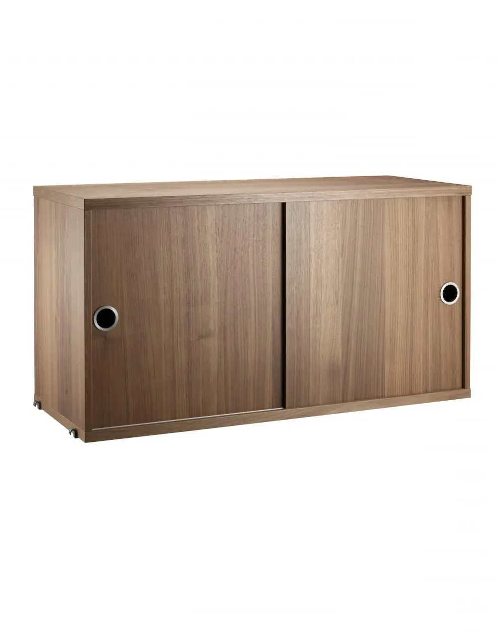 Cabinet with Sliding Doors - Walnut