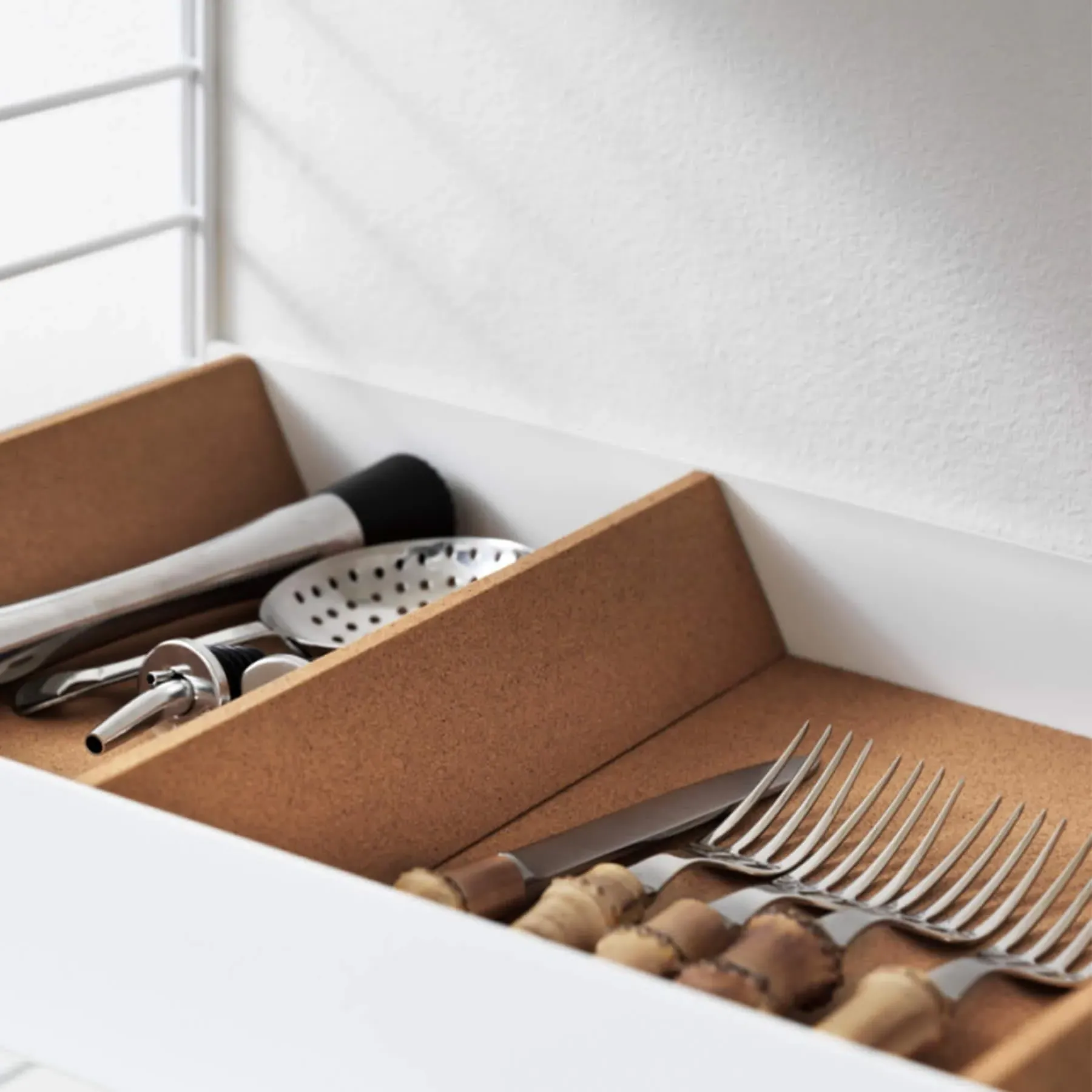 Cork Underlay Shelf Protector - Natural Cork