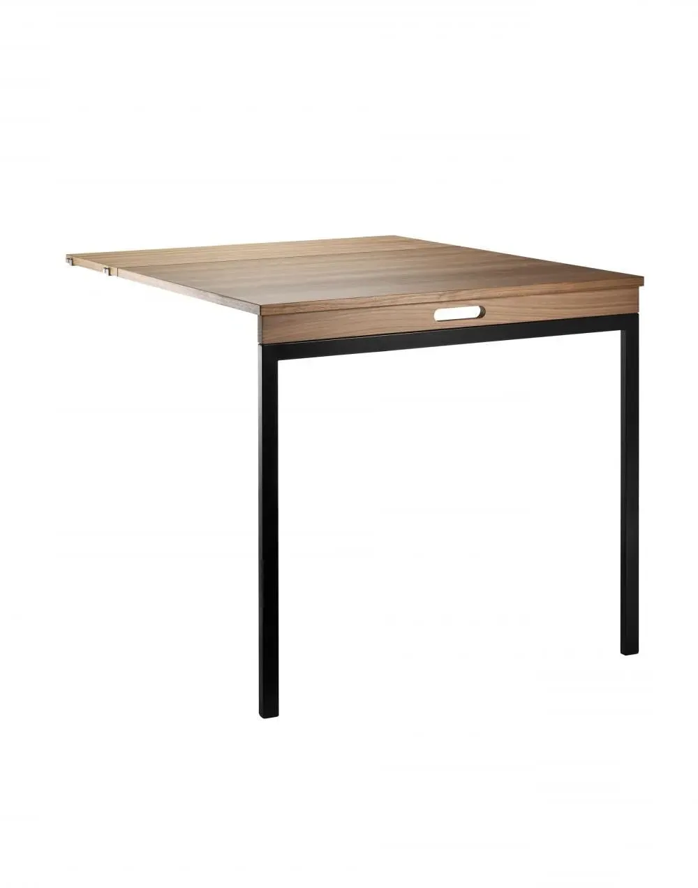 Folding Table with Shelf Mount - Walnut, Wood