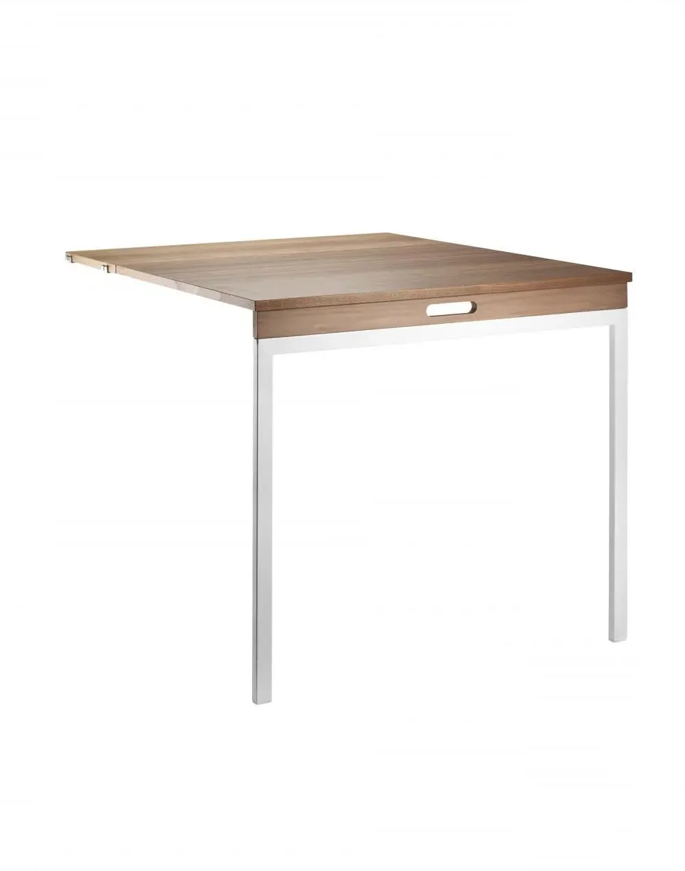 Folding Table with Shelf Mount - Walnut, Wood