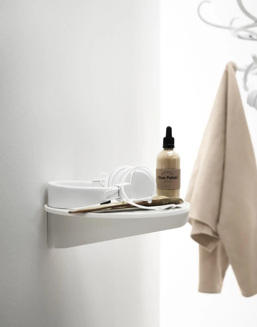 Museum Wall Shelf - Dark Brown, Aluminium