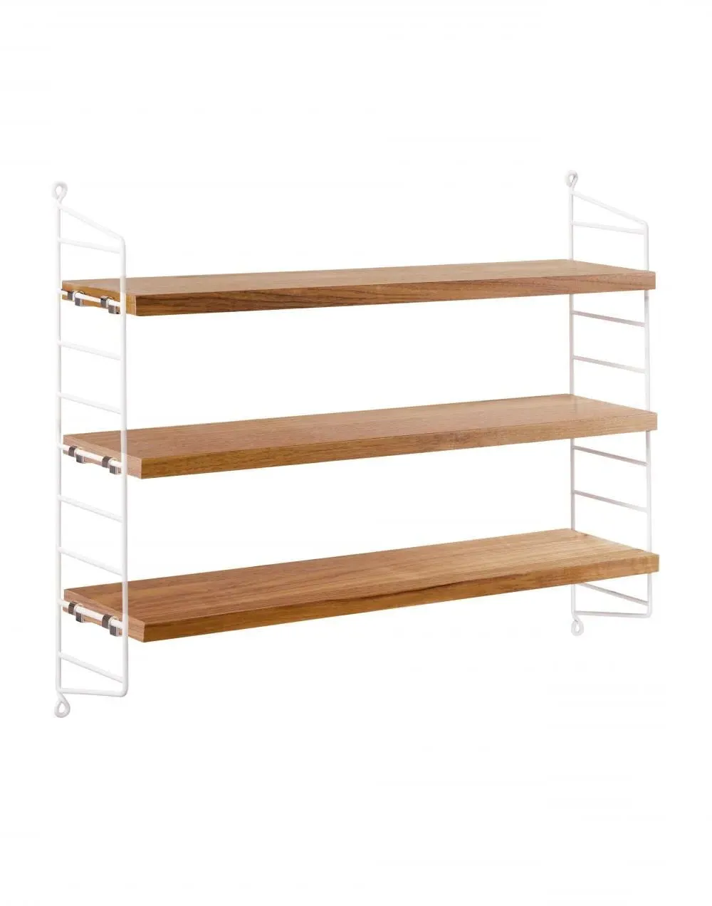 Pocket Wall Shelving System - Oak