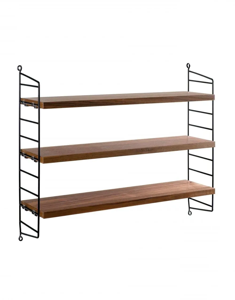 Pocket Wall Shelving System - Walnut