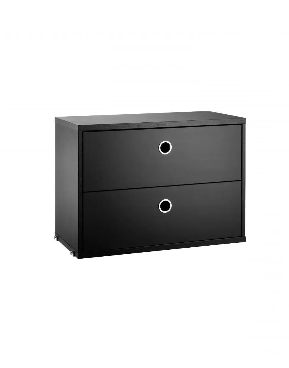 String 58cm Chest of Drawers with Storage - White