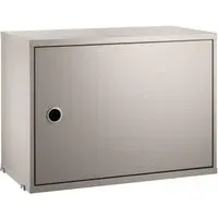 String System Cabinet with Swing Door - Beige