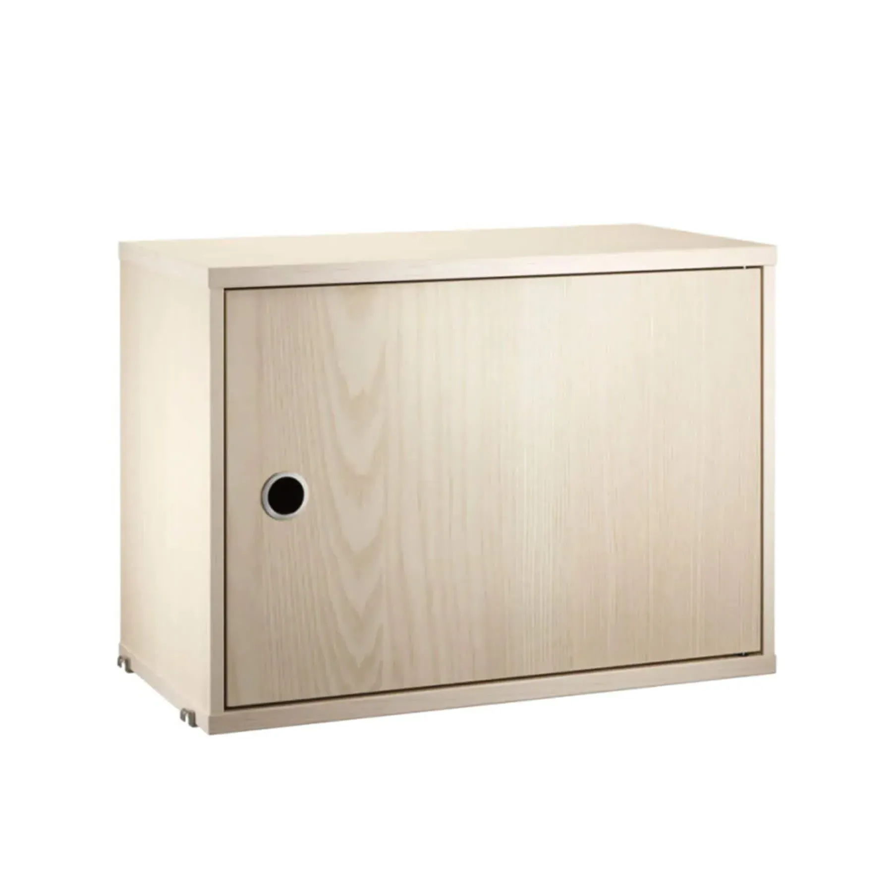 String System Cabinet with Swing Door - White