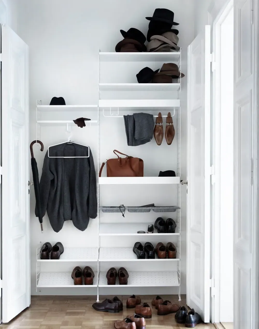 Wire Coat Hanger Set - Black, Metal