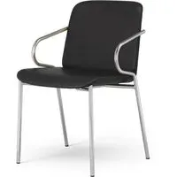 Amstelle Armchair - Black, Chrome