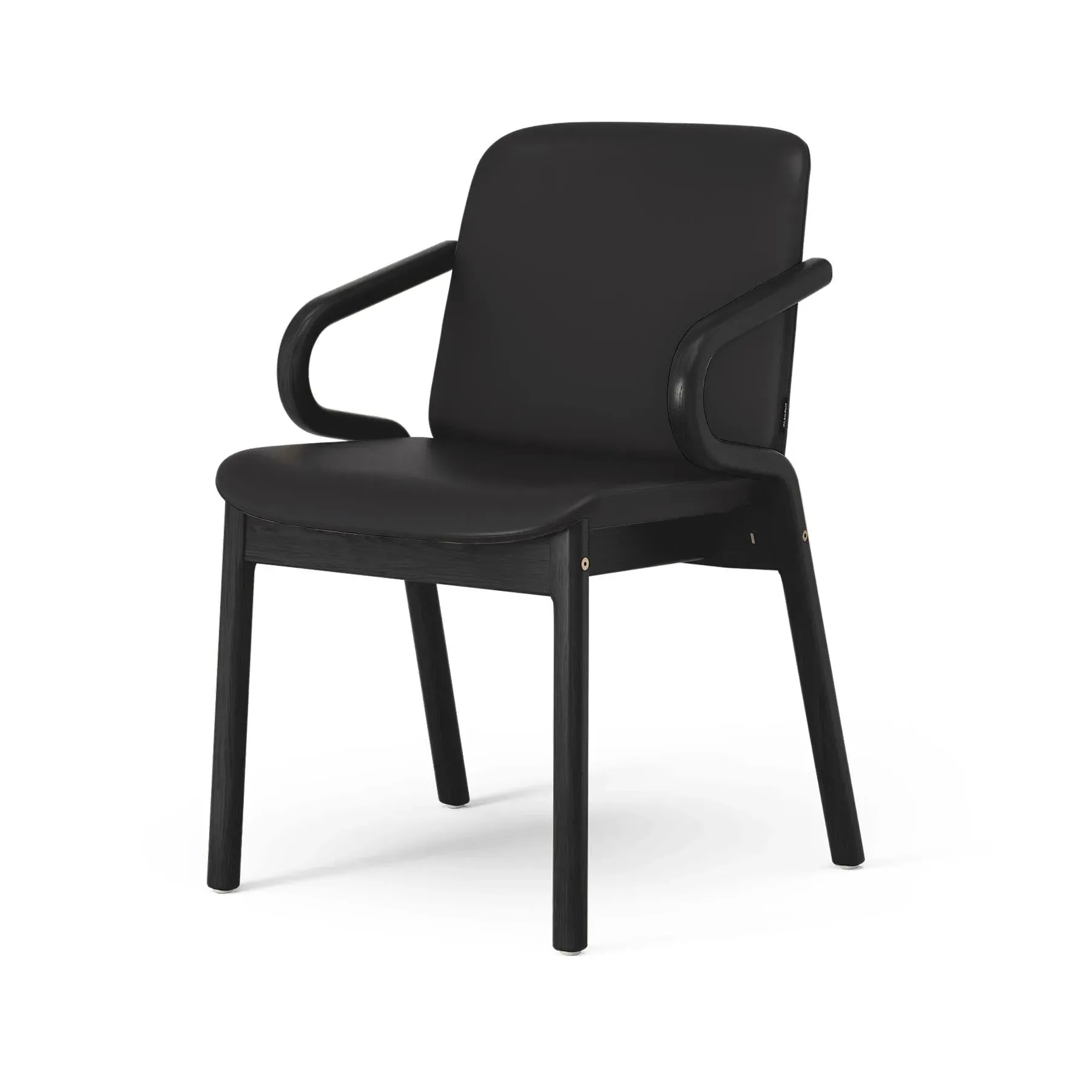 Amstelle Armchair - Black, Leather image