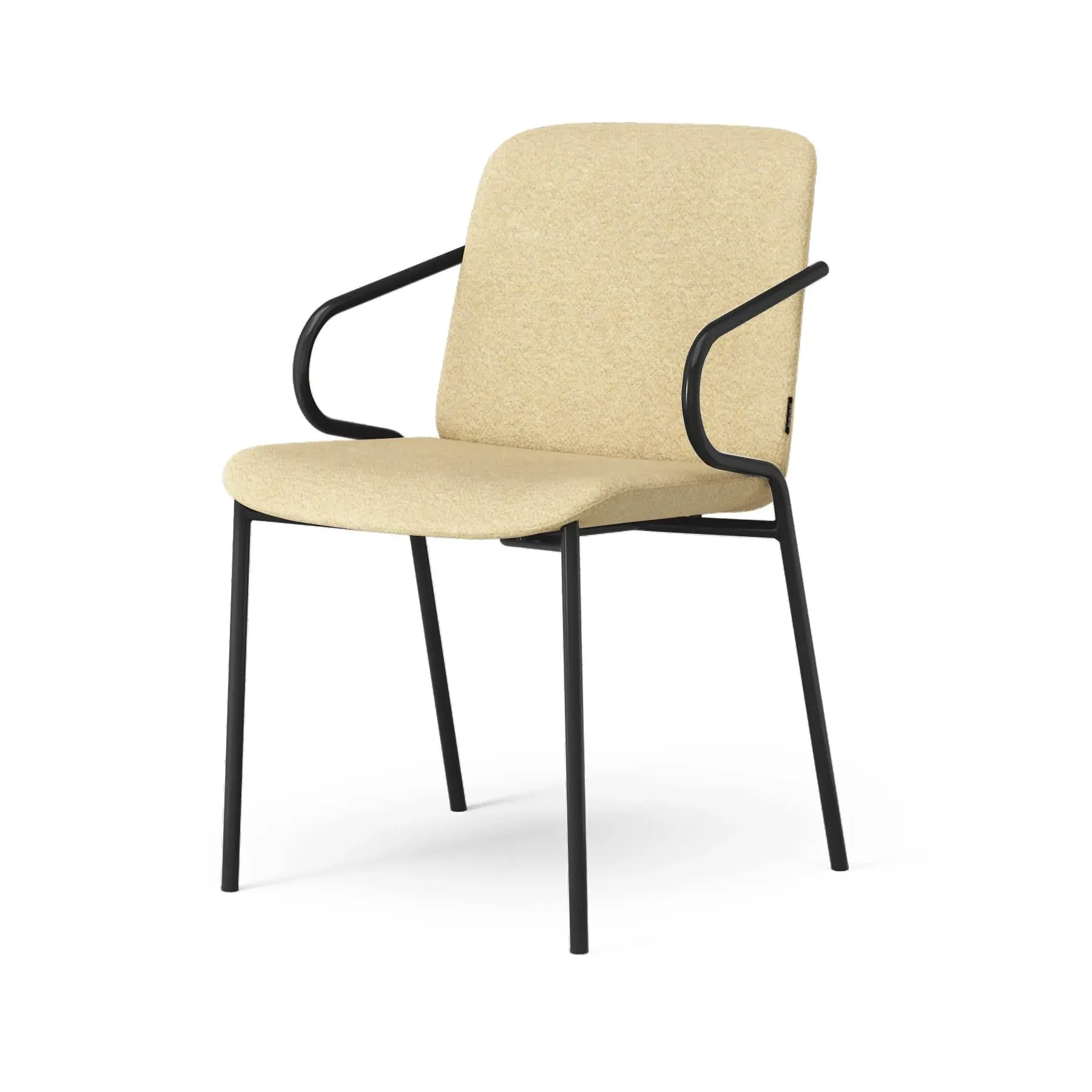 Amstelle Armchair - Ecriture 0410, Black Steel