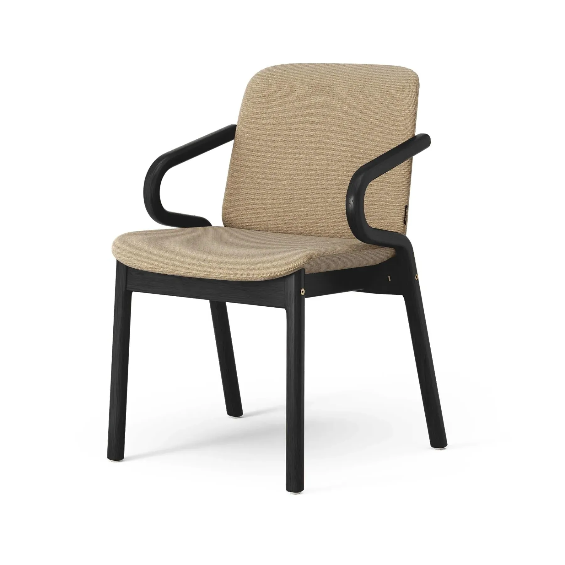 Amstelle Armchair with Arms - Flax, Ash