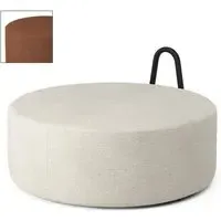 Amstelle Large Pouf - Ecriture 0570, Black Ash