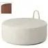 Amstelle Large Pouf - Ecriture 0570, Natural Ash