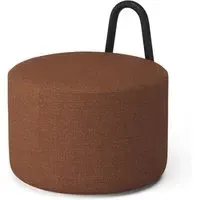 Amstelle Medium Pouf - Ecriture 0570, Black Ash