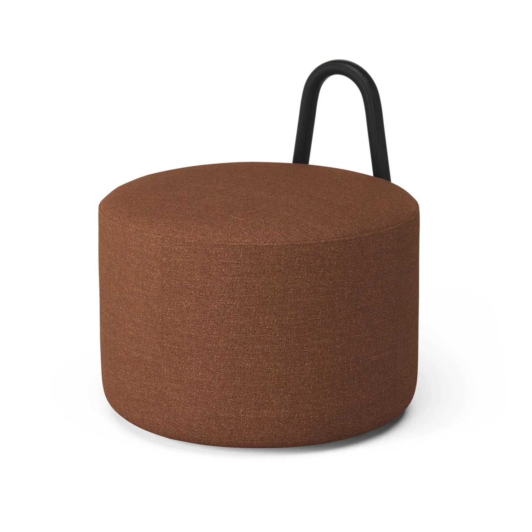 Amstelle Medium Pouf - Ecriture 0570, Black Ash