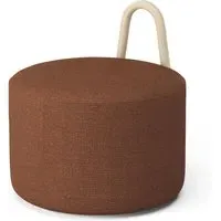 Amstelle Medium Pouf - Ecriture 0570, Natural Ash