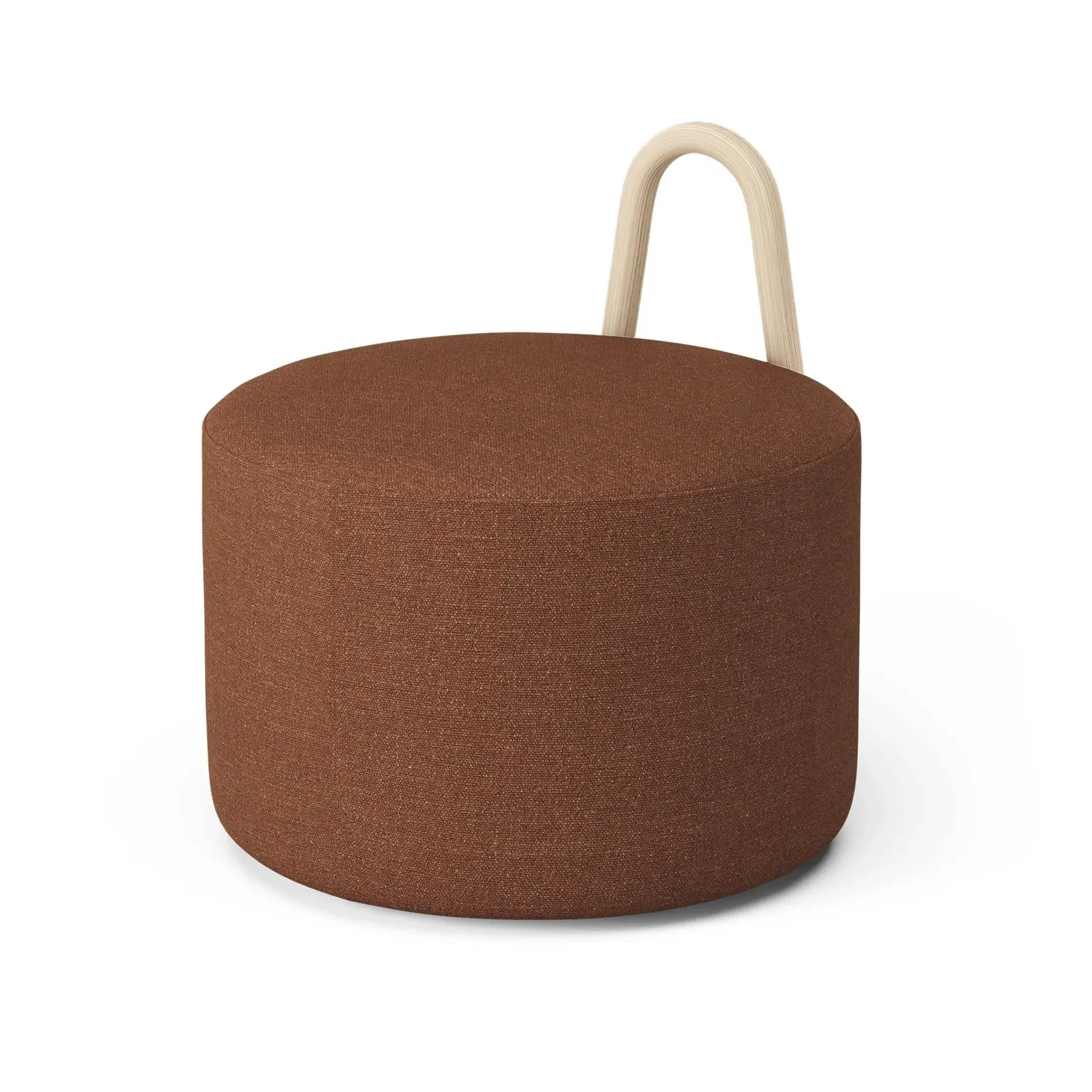 Amstelle Medium Pouf - Ecriture 0570, Natural Ash