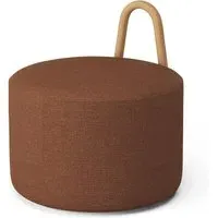 Amstelle Medium Pouf - Ecriture 0570, Oiled Oak