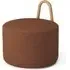 Amstelle Medium Pouf - Ecriture 0570, Oiled Oak