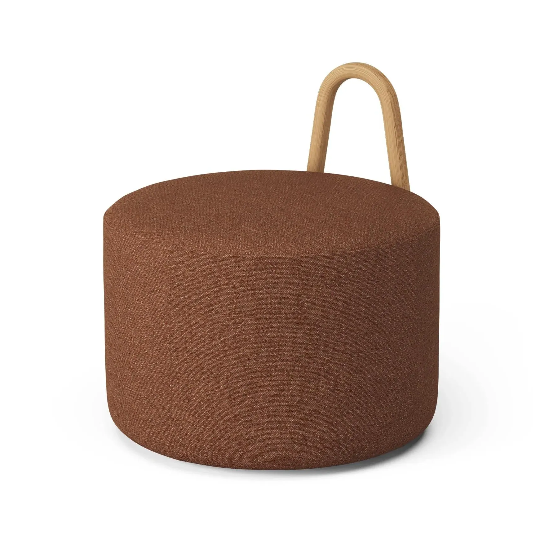Amstelle Medium Pouf - Ecriture 0570, Oiled Oak