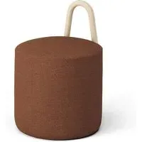 Amstelle Small Pouf - Ecriture 0570, Natural Ash