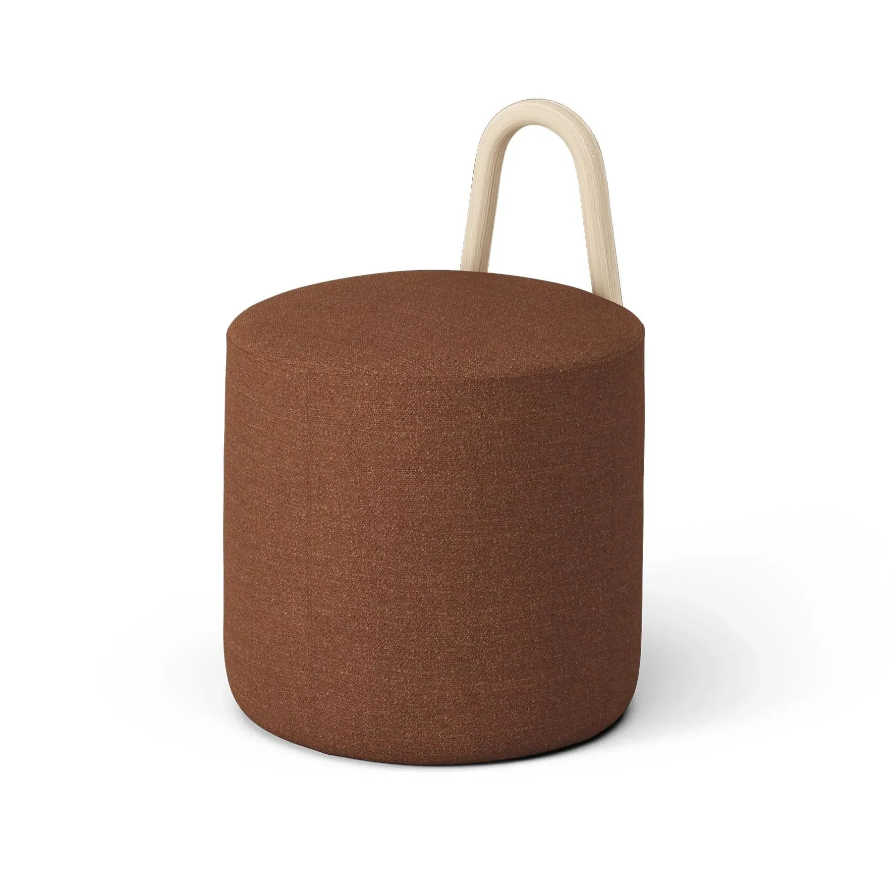 Amstelle Small Pouf - Ecriture 0570, Natural Ash