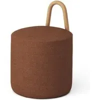 Amstelle Small Pouf - Ecriture 0570, Oiled Oak