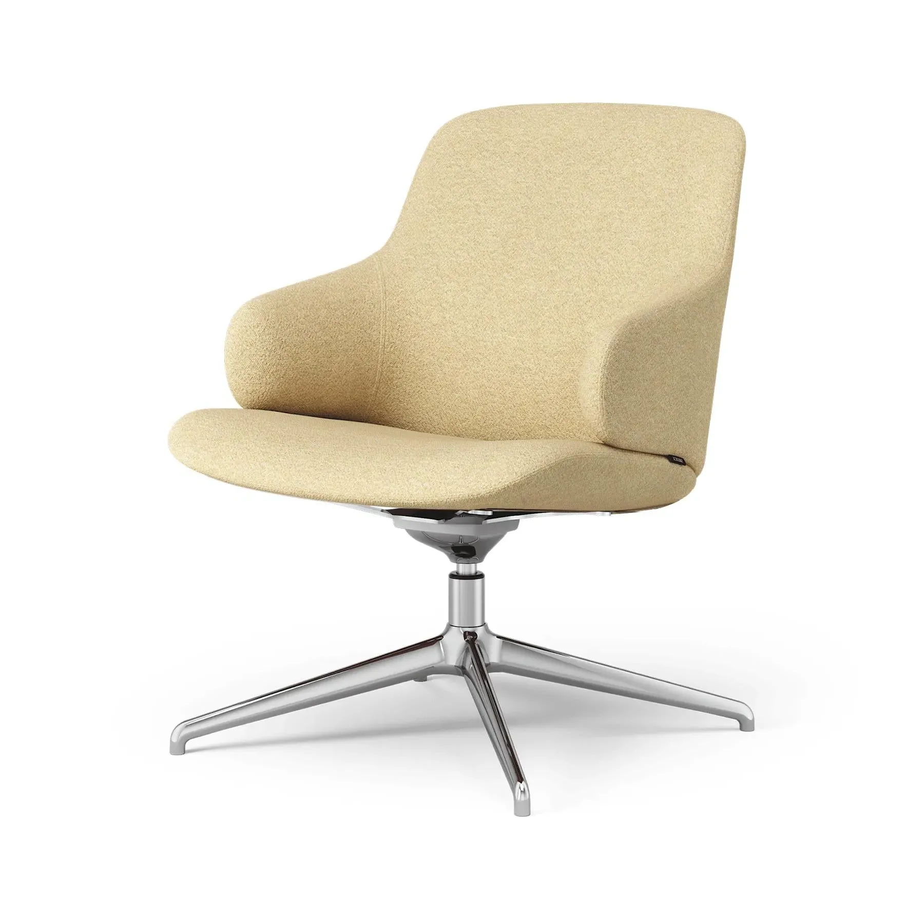 Amstelle Swivel Easy Chair - Cognac, Leather