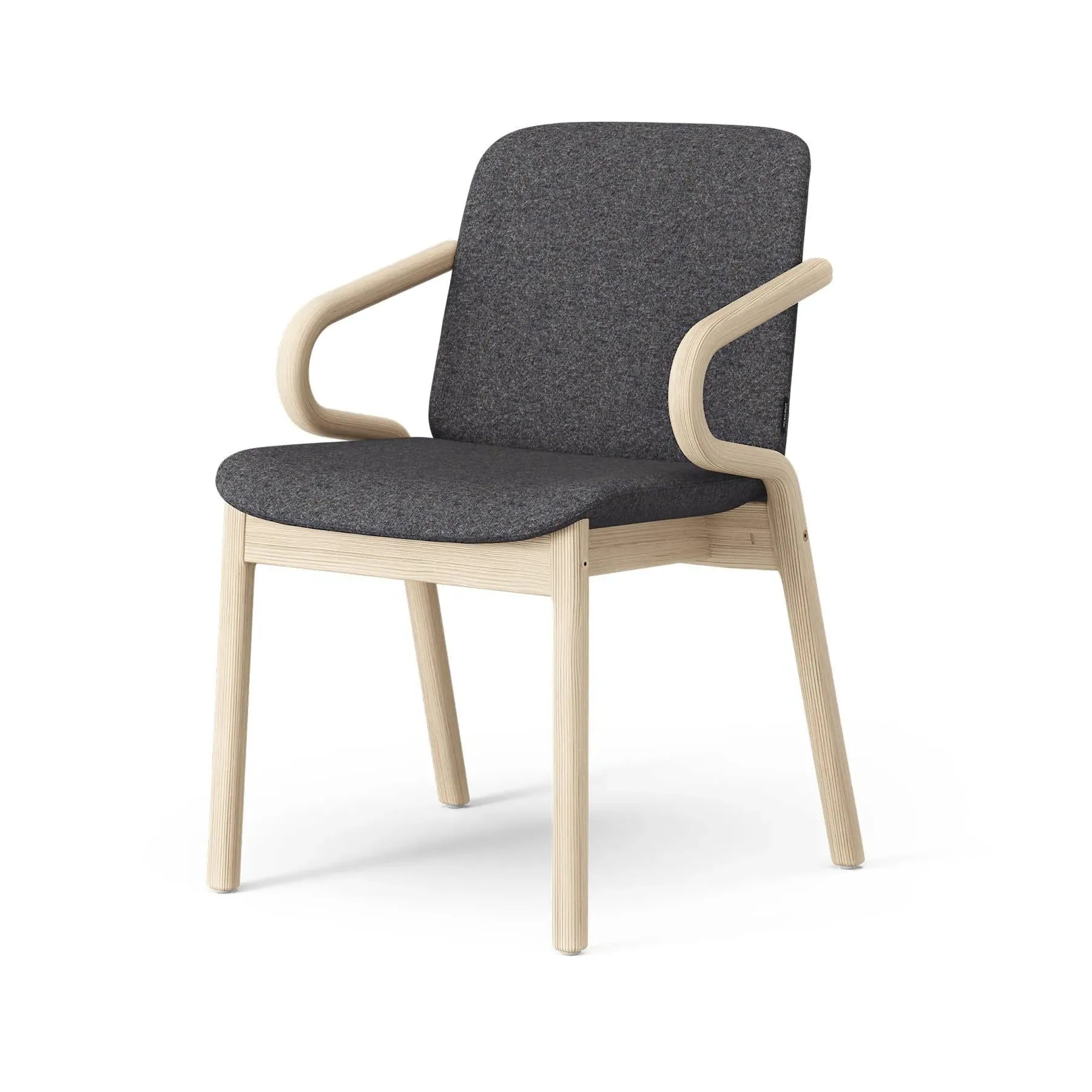 Armchair with Natural Ash Legs - Fabric