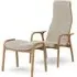 Easy Chair with Sheepskin - Moonlight, Oak