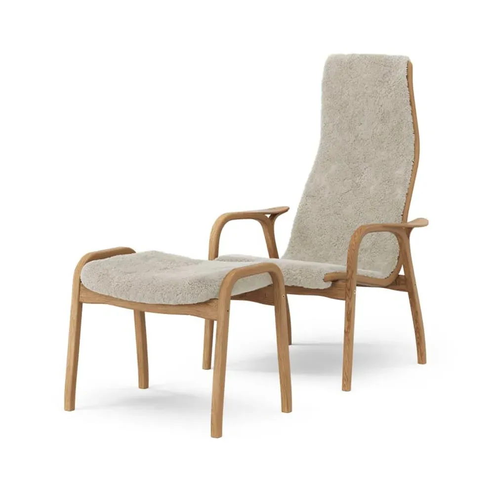 Easy Chair with Sheepskin - Moonlight, Oak