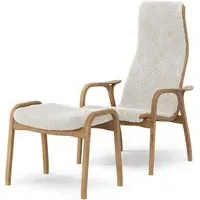Easy Chair with Sheepskin - Off White, Oak